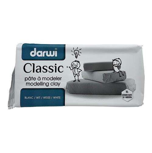 חימר מידול דרווי קלאסי 1 קילו לבן