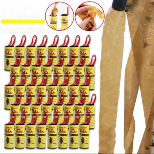 מארזי פתיונות גלילי דבק ללכידת זבובים DuntersFly