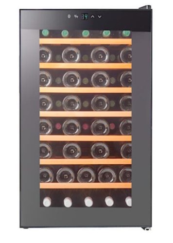 מקרר יין וינופו מדפי עץ  50 בקבוקים מבית VINOPO דגם CH-128FD2