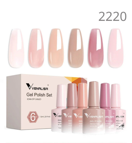 קיט מארז 6 צבעי בסיס ונליסה - Venalisa 2220