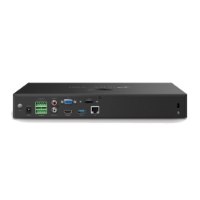 מערכת הקלטה 16 ערוצים Vigi NVR2016H – המכשיר השחור נראה במבט אחורי מציג חיבורי וידאו שמע עם 4K
