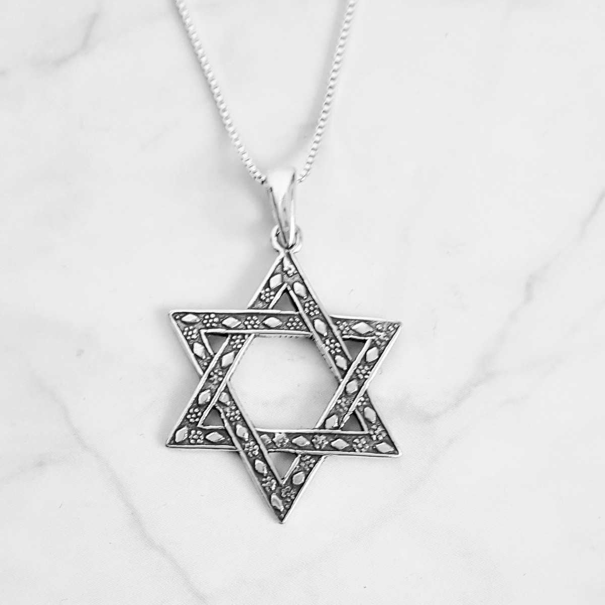 תליון מגן דוד מכסף T6440