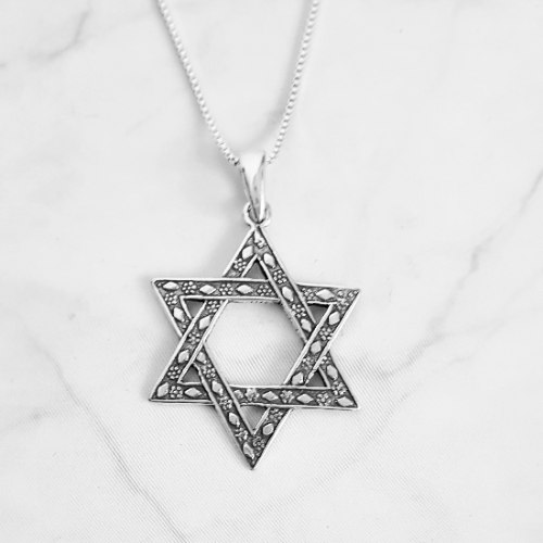 תליון מגן דוד מכסף T6440