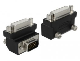מתאם בזווית 90° למעלה Delock Passive Adapter DVI 24+5 Female To VGA 15 Pin Male