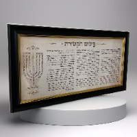 פיטום הקטורת במסגרת שחור זהב