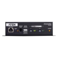 יחידת בקרת כוח תעשייתית 2 שקעים Aten PE4102 – פריט בודד שחור מציג את הפאנל הקדמי עם כניסות כפתורים