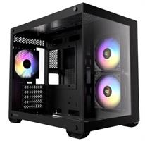 מארז Antec CX600M RGB Black Mini Tower tempered glass panel