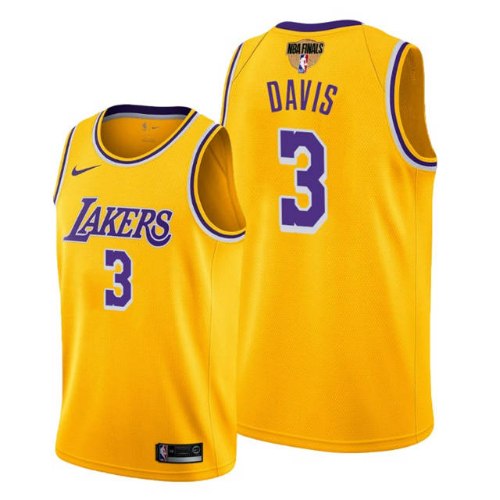 גופיית NBA לוס אנג'לס לייקרס צהובה - Anthony Davis
