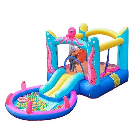 מתנפח מים עם מגלשה תמנון W63104 מבית Doctor Dolphin