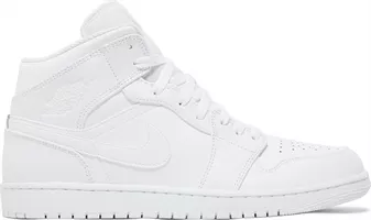 Air Jordan 1 Mid Triple White 2022