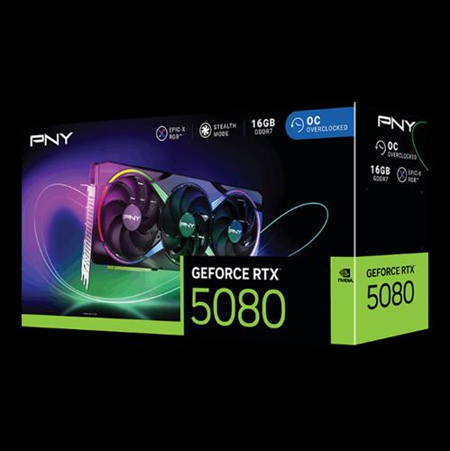 כרטיס מסך GeForce RTX 5080 16GB ARGB Overclocked Triple Fan
