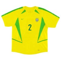 Brazil Home Shirt World Cup 2002 - CAFU