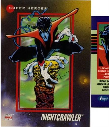 קלף בודד מארוול marvel - nightcrawler - Universe Series 3 - 22