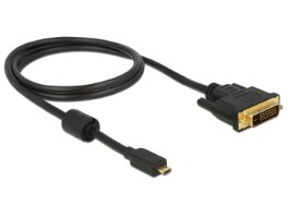 כבל מסך Delock Cable Micro HDMI Male To DVI 24+1 Male 2 m