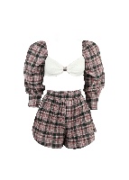 Lunch To Lounge Plaid Set