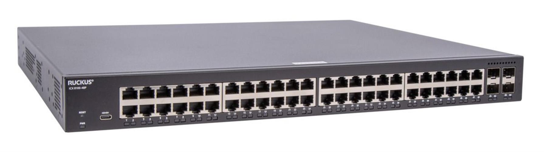 RUCKUS SW 48X1G P 4XSFP POE 370W