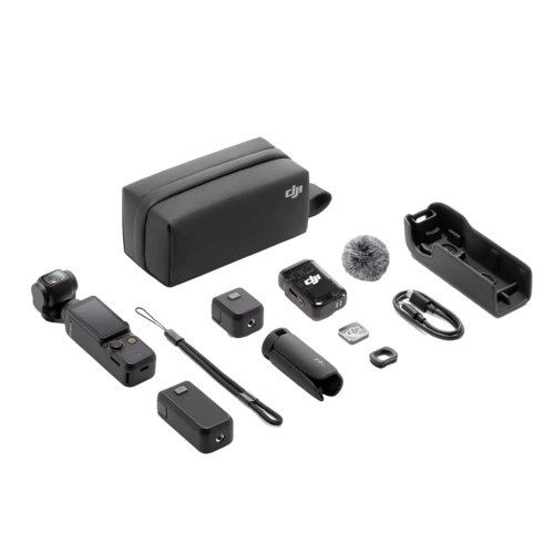 מצלמת גימבל DJI Osmo Pocket 3 Combo עם חיישן CMOS בגודל 1 אינץ' וצילום 4K/120fps