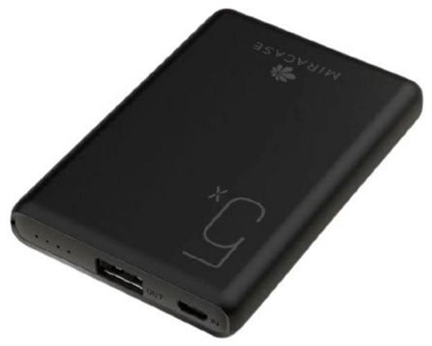 מטען נייד Miracase בהספק 5,000mAh - בצבע לבן