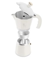מקינטה קפה Berlinger Haus BH8571 – מקינטה לבנה מפורקת לחלקיה העיקריים, מכסה פתוח