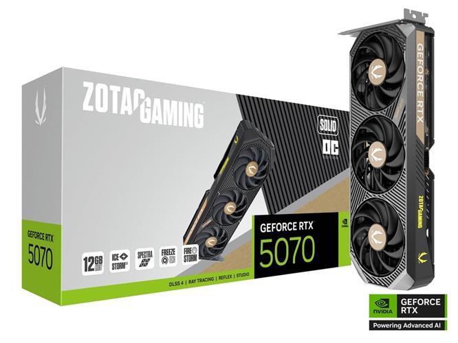 כרטיס מסך - ZOTAC GAMING GeForce RTX 5070 SOLID OC