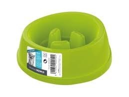 M-Pets קערת האכלה איטית לכלב גדול 1400 מ'ל צבע ירוק