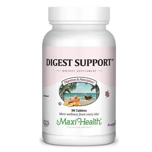-- Digest support  --מכיל 90 טבליות , Maxi Health