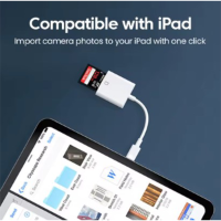מתאם קורא כרטיסי  OTG Type-C Card Reader USB Flash Drive SD for iPHONE/Android