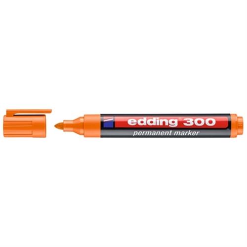 טוש פרמננט 300 טיפ עגול 1.5-3 מ"מ כתום אדינג edding