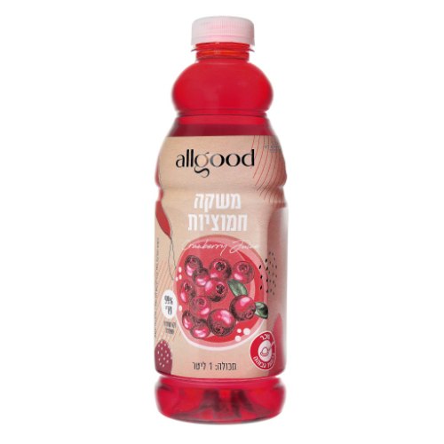 מיץ חמוציות טבעי 1 ליטר - allgood