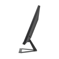 מסך גיימינג בגודל 27" Viewsonic VX2758A-2K-PRO-3 – מסך שחור על מעמד משולש נראה מהצד על רקע לבן