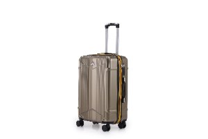 סט 3 מזוודות איכותיות פוליקרבונט TESLA עם מנעול TSA - צבע זהב