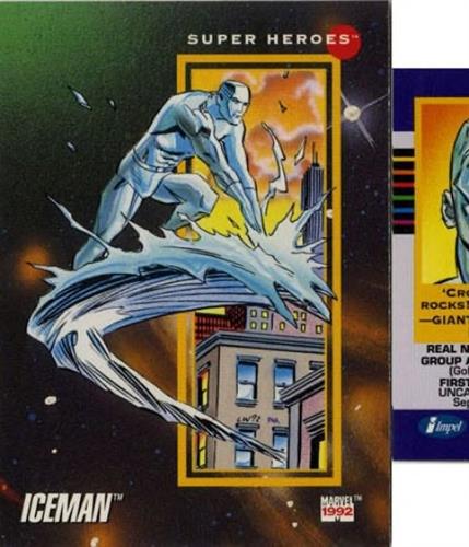 קלף בודד מארוול marvel - iceman - Universe Series 3 - 27