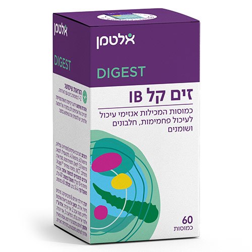 זים קל IB - לעיכול פחמימות, חלבונים ושומנים, 60 כמוסות, אלטמן