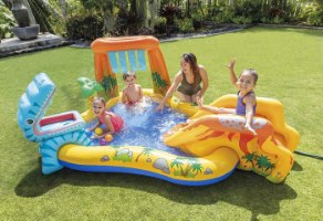 בריכה מתנפחת לילדים הר געש והדינוזאורים 249X191X109 סמ 57444 מבית INTEX