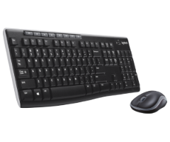 סט מקלדת ועכבר אל חוטי Logitech Wireless Desktop MK270