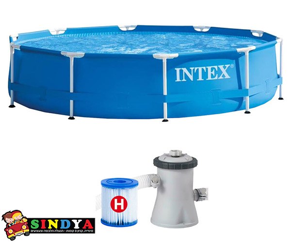 INTEX -  בריכת צינורות 305X76 עם משאבה 28202
