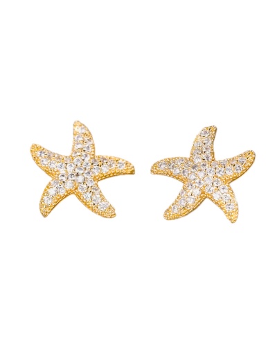 Seastar Earrings Gold