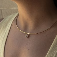 שרשרת פרינסס| שרשרת קשיחה | תליון טיפה