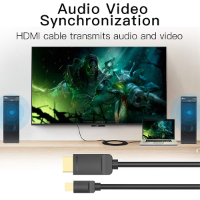 כבל VEnTIOn HDMI to Mini DP 1080P 60Hz 2M