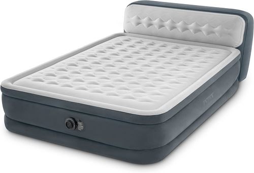 מזרן מתנפח זוגי King-Size עם משענת ראש וגב ומשאבה מובנית ‎236×152×46‎ ס״מ | INTEX | מק״ט ‎64448‎ |