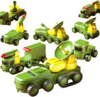 Magnetix Trucks Magnetix Trucks – רכבי צבא מגנטיים מודולאריים – ערכת 31 חלקים