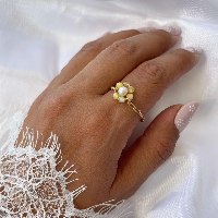 טבעת פרח לואי