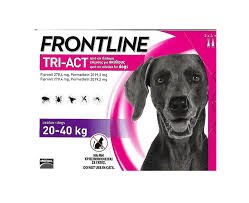 אמפולות נגד פרעושים וקרציות פרונטליין טרי אקט לכלב במשקל 20-40 קג - FRONTLINE TRI ACT
