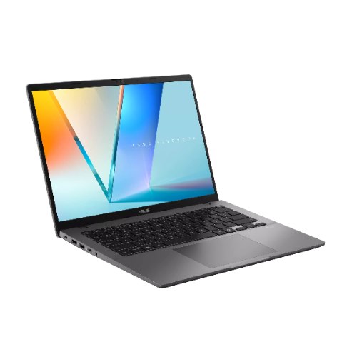 מחשב נייד ASUS Vivobook 14  Intel Core 3 100U, DDR5 ‏8GB,  NVMe ‏512GB,  FHD ‏14״, Win11 Home