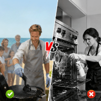 מברשת חשמלית אלחוטית עם 3 מהירויות וראש מתכוונן 180° לניקוי גריל ברביקיו וכתמי שמן כבדים דגם SCORIX