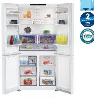מקרר 4 דלתות 572 ליטר דגם BEKO GN1406223GB בקו זכוכית שחורה