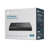 מערכת הקלטה 16 ערוצים Vigi NVR2016H – קופסת אריזה לבנה המציגה את המכשיר בצבע אפור כהה