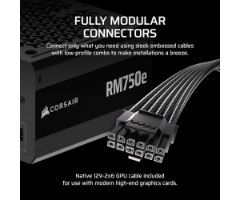 ספק Corsair RM750e 80Plus Gold Fully-Modular ATX3.1 PCIE5.1