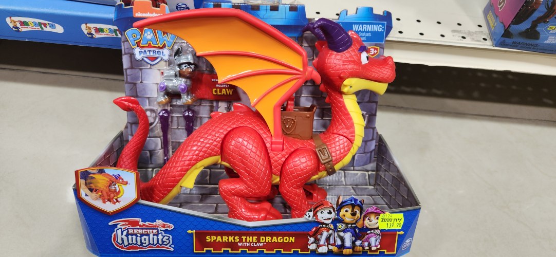 Sparks the dragon with claw