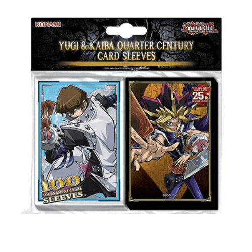 Yu-Gi-Oh! - Yugioh Yugi & Kaiba Card Sleeves 100ct סליבים של יו-גי-הו בעיצוב שומר שער 100 יחידות